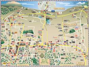 2015 -2016 Front of Map Prescott Area Map (14th Edition)